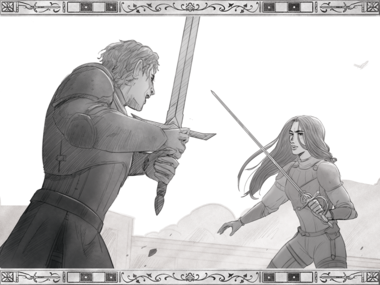 Avalon Tower - Interior Sketch for Bookmark Edition