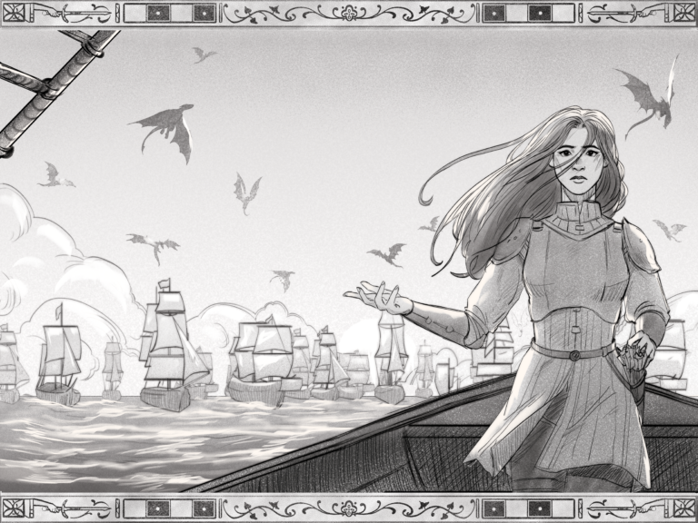 Avalon Tower - Interior Sketch for Bookmark Edition