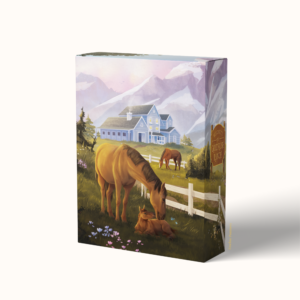 Book box - hardcase illustrations for Lilac Libary, an Elsie Silver Serie : The Gold Rush Ranch