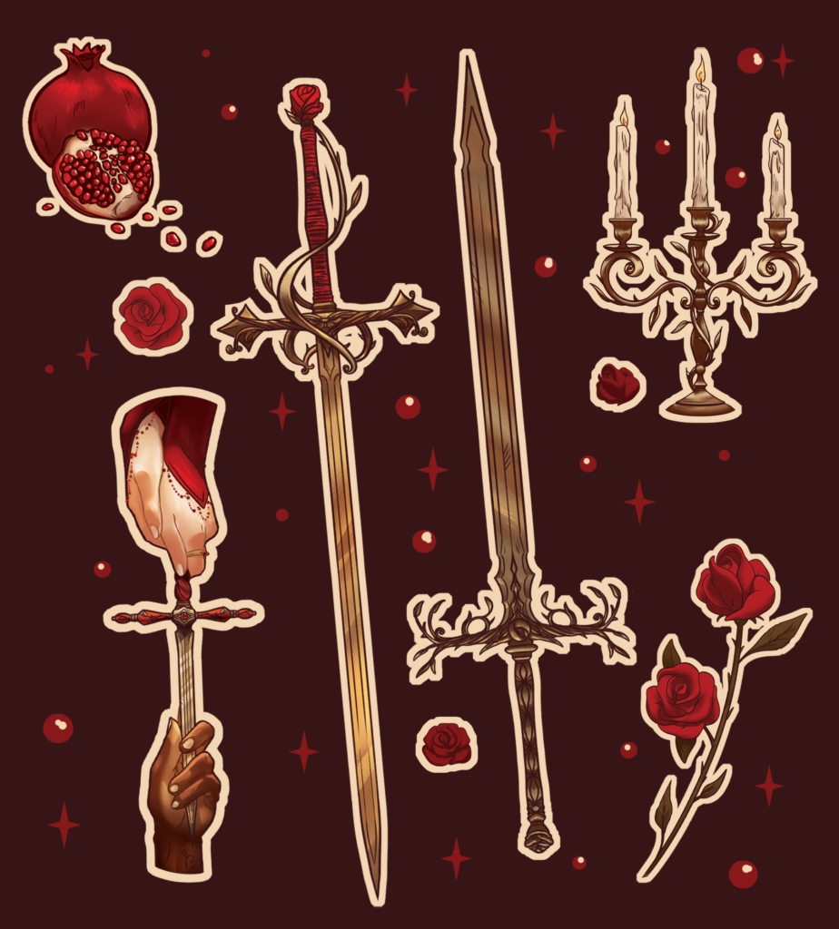 Collection Never Your Enemy (bookish romantasy, enemies to lovers trope ,for Art Licensing)